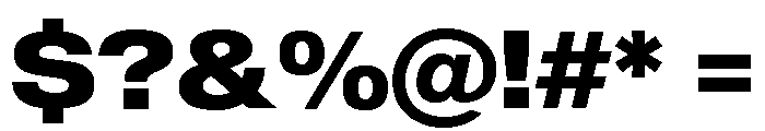 Sequel Sans Wide Extra Bold Font OTHER CHARS