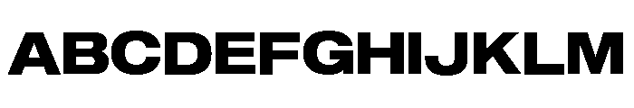 Sequel Sans Wide Extra Bold Font UPPERCASE