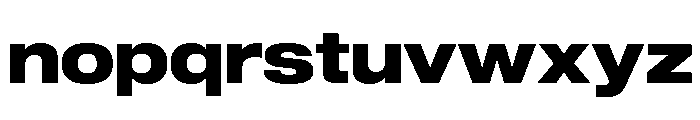 Sequel Sans Wide Extra Bold Font LOWERCASE
