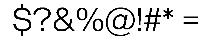 Sequel Sans Wide Light Font OTHER CHARS