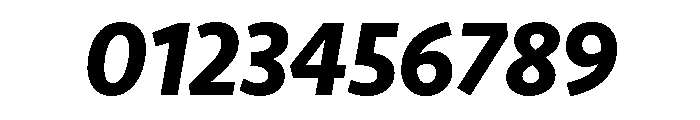 Seravek Bold Italic Font OTHER CHARS