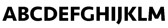 Seravek Bold Font UPPERCASE