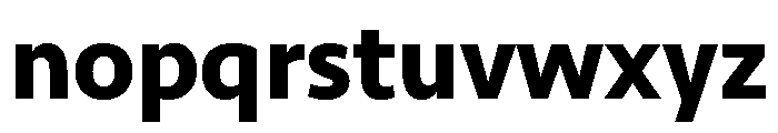 Seravek Bold Font LOWERCASE