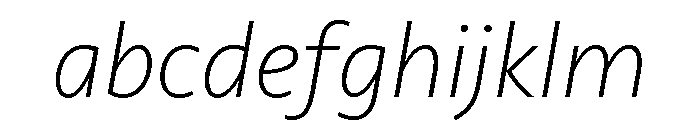 Seravek Extra Light Italic FONT