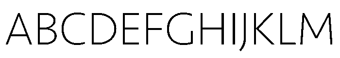 Seravek Extra Light Font UPPERCASE