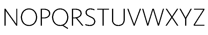 Seravek Extra Light Font UPPERCASE