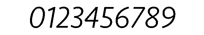 Seravek Light Italic Font OTHER CHARS
