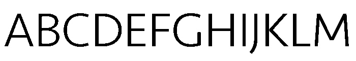 Seravek Light Font UPPERCASE