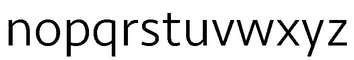 Seravek Light Font LOWERCASE