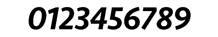 Seravek Medium Italic Font OTHER CHARS