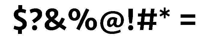 Seravek Medium Font OTHER CHARS