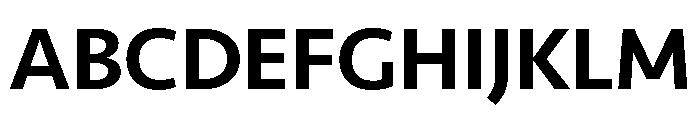 Seravek Medium Font UPPERCASE