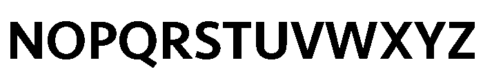 Seravek Medium Font UPPERCASE