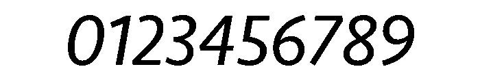 Seravek Regular Italic Font OTHER CHARS