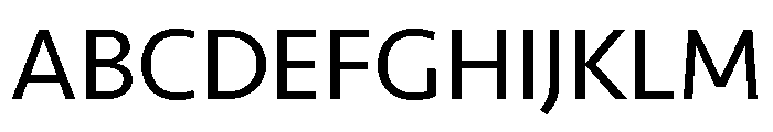 Seravek Regular Font UPPERCASE