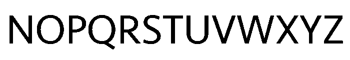 Seravek Regular Font UPPERCASE