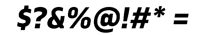 Serca Bold Italic Font OTHER CHARS