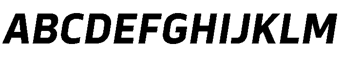Serca Bold Italic Font UPPERCASE