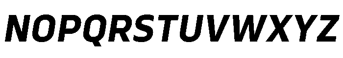 Serca Bold Italic Font UPPERCASE