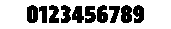 Serca Condensed Black Font OTHER CHARS