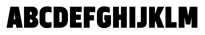 Serca Condensed Black Font UPPERCASE