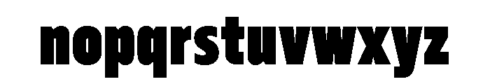 Serca Condensed Black Font LOWERCASE