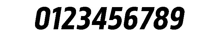 Serca Condensed Bold Italic Font OTHER CHARS