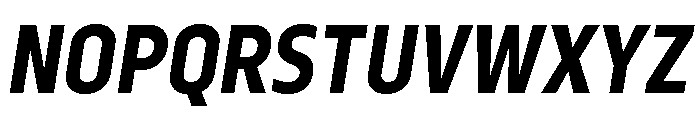 Serca Condensed Bold Italic Font UPPERCASE