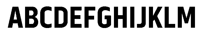 Serca Condensed Bold Font UPPERCASE