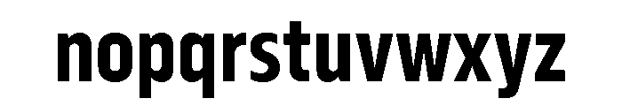 Serca Condensed Bold Font LOWERCASE