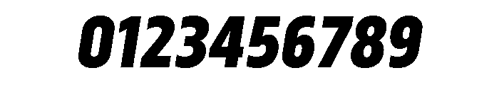 Serca Condensed Extra Bold Italic Font OTHER CHARS