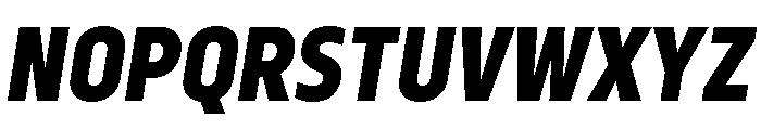Serca Condensed Extra Bold Italic Font UPPERCASE