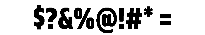 Serca Condensed Extra Bold Font OTHER CHARS
