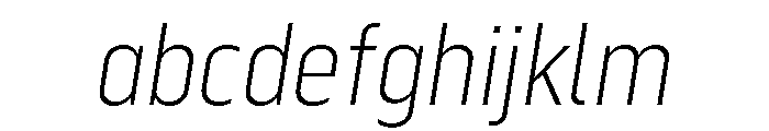 Serca Condensed Extra Light Italic FONT