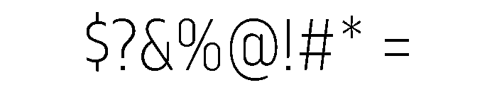 Serca Condensed Extra Light Font OTHER CHARS