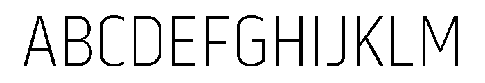 Serca Condensed Extra Light Font UPPERCASE