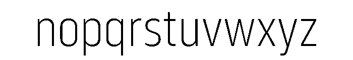Serca Condensed Extra Light Font LOWERCASE