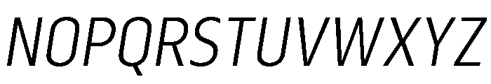 Serca Condensed Light Italic Font UPPERCASE