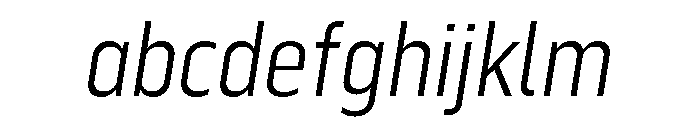 Serca Condensed Light Italic FONT