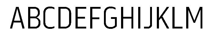 Serca Condensed Light Font UPPERCASE