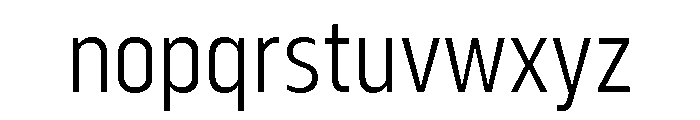 Serca Condensed Light Font LOWERCASE