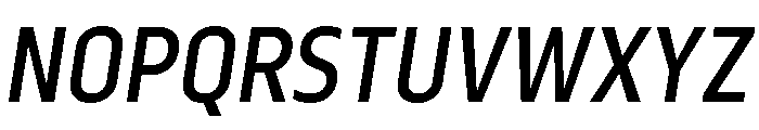 Serca Condensed Medium Italic Font UPPERCASE