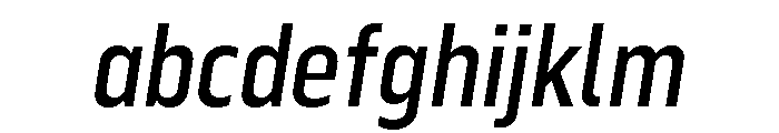 Serca Condensed Medium Italic FONT