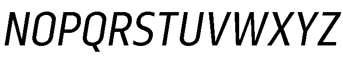 Serca Condensed Regular Italic Font UPPERCASE