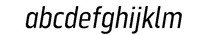 Serca Condensed Regular Italic FONT