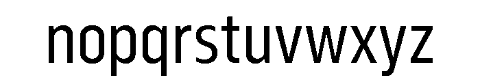 Serca Condensed Regular Font LOWERCASE
