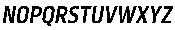 Serca Condensed Semi Bold Italic Font UPPERCASE