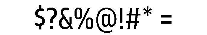 Serca Condensed Text Font OTHER CHARS