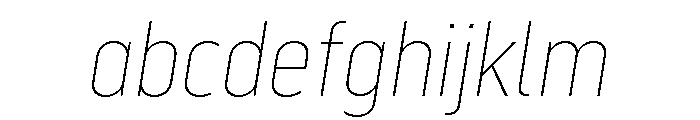 Serca Condensed Thin Italic FONT