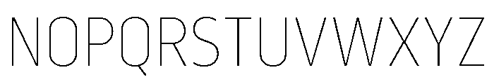 Serca Condensed Thin Font UPPERCASE